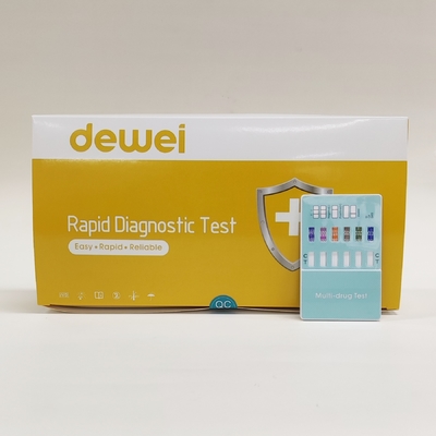CE Multi-Drug Rapid Test Dipcard Panel Kit for COC AMP THC BZO OPI Urine One Step Test