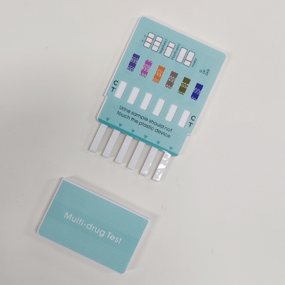 CE Multi-Drug Rapid Test Dipcard Panel Kit for COC AMP THC BZO OPI Urine One Step Test