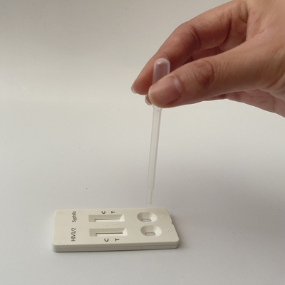 10 - 15mins Rapid Immunochromatographic HIV 1/2 Syphilis Combo Rapid Test Kit Antibodies