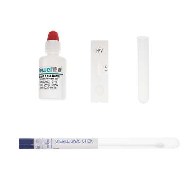 Human Papillomavirus HPV Antigen Rapid Test Cassette with Extraction Buffer and Swab