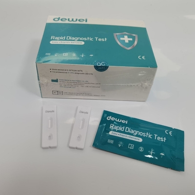 CE ISO 10 Minutes Chlamydia Rapid Test Kit Cassette Swab Sampling Test