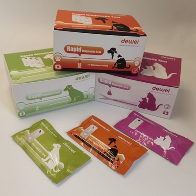 Convenient Canine Parvovirus CPV Antigen Rapid Test Veterinary Diagnostic Tool with ISO Certification