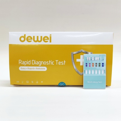 CE ISO Multi-Drug Dipcard Panel Urine Test for COC AMP MET THC BZO OPI MOP Ecstacy Screen