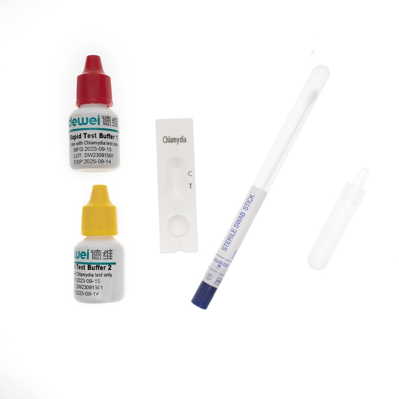 CE ISO 10 Minutes Chlamydia Rapid Test Kit Cassette Swab Sampling Test