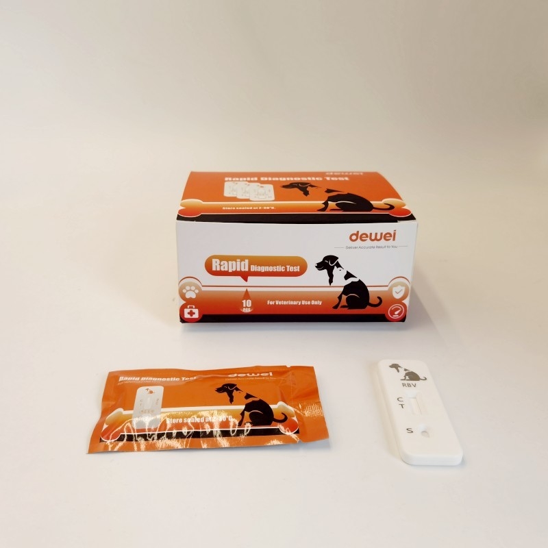 Canine Distemper Virus Antigen CDV AG Rapid Test Kit Result Reading Time 10-15 Mins